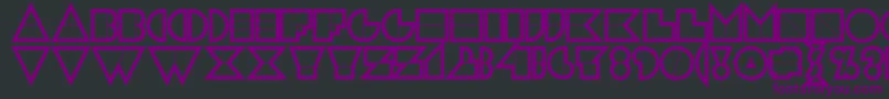 N17cn Font – Purple Fonts on Black Background