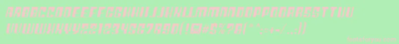 PlasticNo.25 Font – Pink Fonts on Green Background