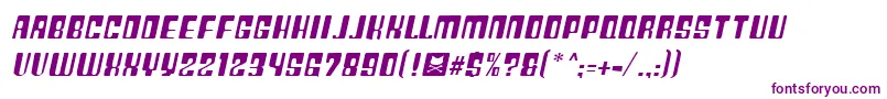 PlasticNo.25 Font – Purple Fonts on White Background