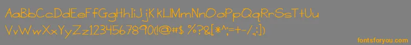 ASensibleArmadillo Font – Orange Fonts on Gray Background