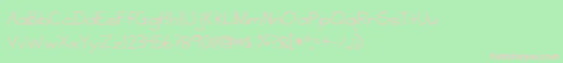 ASensibleArmadillo Font – Pink Fonts on Green Background
