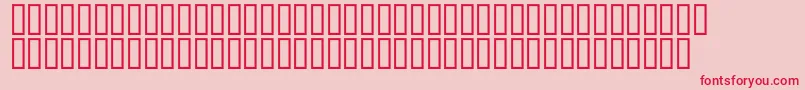 McsAlmaalimHighDecoItalic-Schriftart – Rote Schriften auf rosa Hintergrund