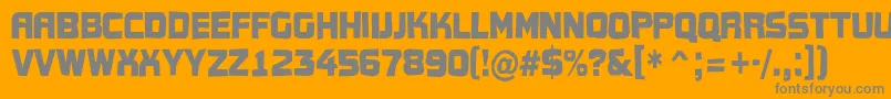 Conce15 Font – Gray Fonts on Orange Background