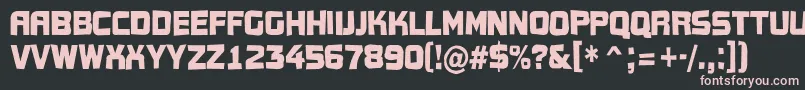 Conce15 Font – Pink Fonts on Black Background