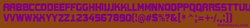 Conce15 Font – Purple Fonts on Brown Background