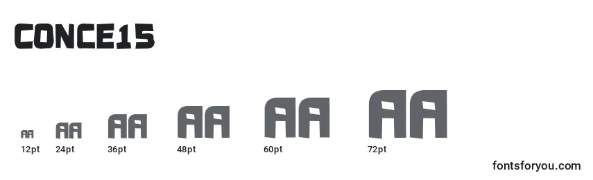 Conce15 Font Sizes