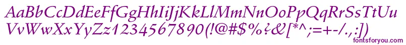 StempelschneidlerstdMedit Font – Purple Fonts on White Background