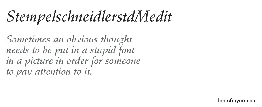 Review of the StempelschneidlerstdMedit Font
