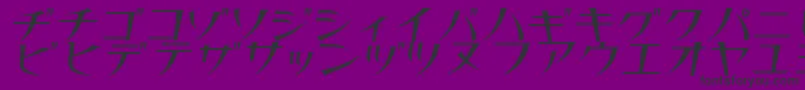 Thinn-Schriftart – Schwarze Schriften auf violettem Hintergrund