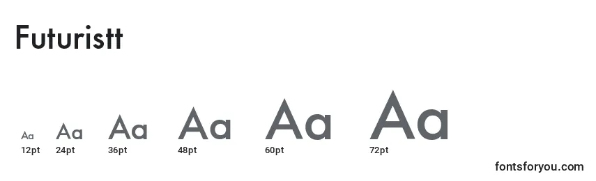Futuristt Font Sizes