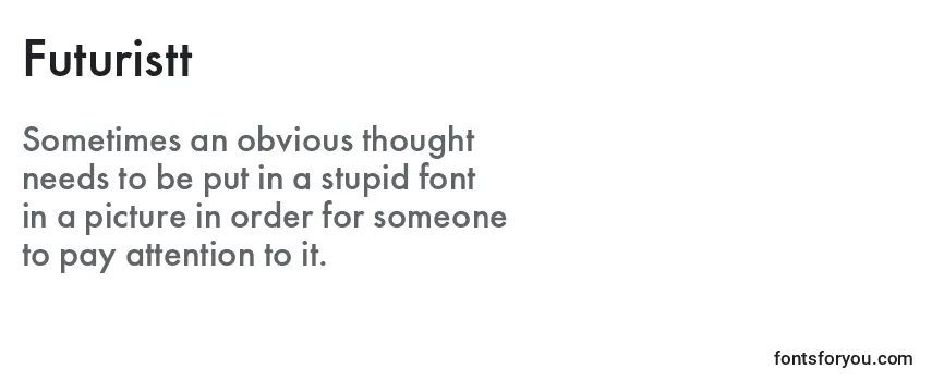 Review of the Futuristt Font