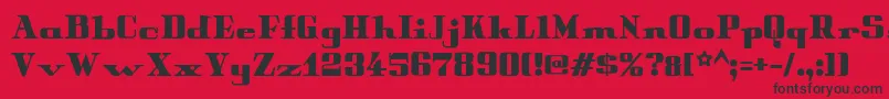 More about Peterobscure Font Peterobscure Font – Black Fonts on Red Background