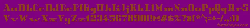 Подробнее о шрифте Peterobscure Шрифт Peterobscure – коричневые шрифты на фиолетовом фоне