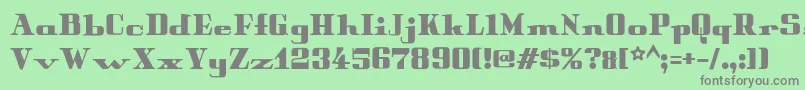More about Peterobscure Font Peterobscure Font – Gray Fonts on Green Background
