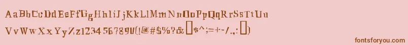 Подробнее о шрифте MingusRoman Шрифт MingusRoman – коричневые шрифты на розовом фоне