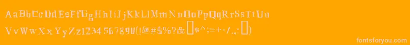 More about MingusRoman Font MingusRoman Font – Pink Fonts on Orange Background
