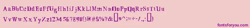 MingusRoman Font – Purple Fonts on Pink Background