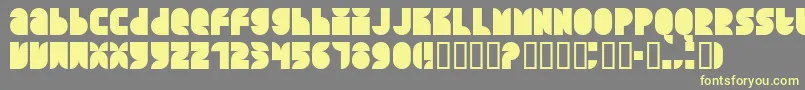 Quars Font – Yellow Fonts on Gray Background