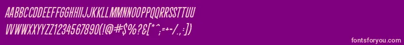 CryptcreepBbItal Font – Pink Fonts on Purple Background