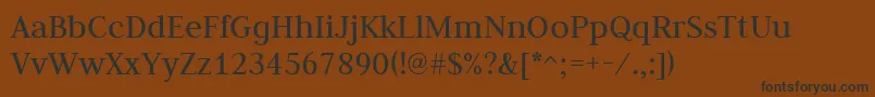 JudsonRegular Font – Black Fonts on Brown Background