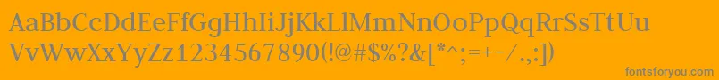 JudsonRegular Font – Gray Fonts on Orange Background