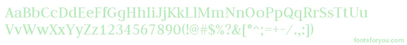 JudsonRegular Font – Green Fonts on White Background