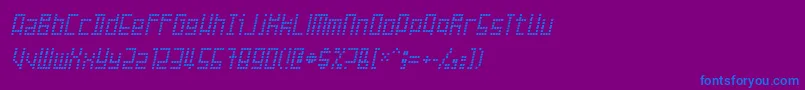 Failed Font – Blue Fonts on Purple Background