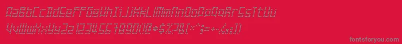 Failed Font – Gray Fonts on Red Background
