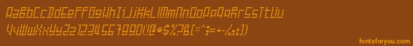 Failed Font – Orange Fonts on Brown Background