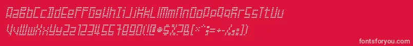 Failed Font – Pink Fonts on Red Background
