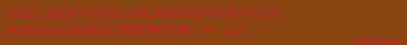 Failed Font – Red Fonts on Brown Background
