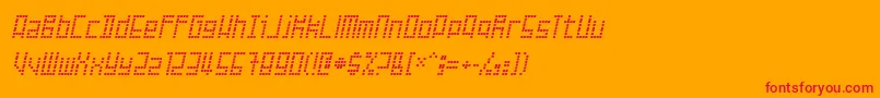 フォントFailed – オレンジの背景に赤い文字
