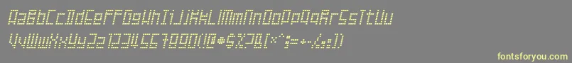 Failed-fontti – keltaiset fontit harmaalla taustalla