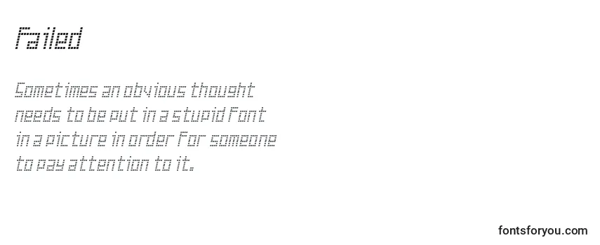 Failed Font