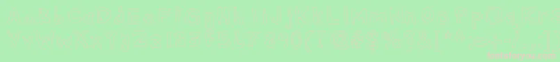 フォントAlexsbubbles – 緑の背景にピンクのフォント