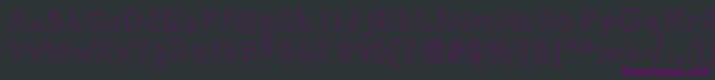 Шрифт Alexsbubbles – фиолетовые шрифты на чёрном фоне