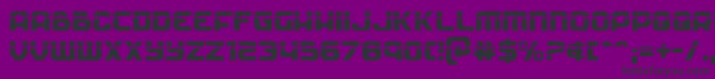 フォントSoldierlaser – 紫の背景に黒い文字