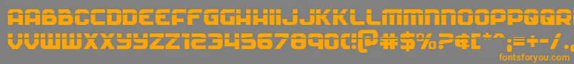 Soldierlaser Font – Orange Fonts on Gray Background