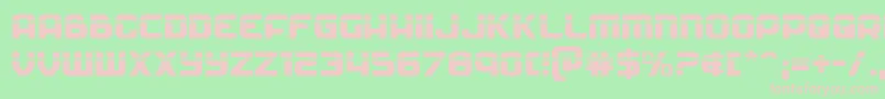 Soldierlaser Font – Pink Fonts on Green Background