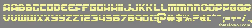 Soldierlaser Font – Yellow Fonts on Gray Background