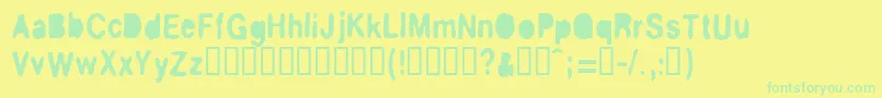Más sobre la fuente BluestuffBouchГ©e fuente BluestuffBouchГ©e – Fuentes Verdes Sobre Fondo Amarillo