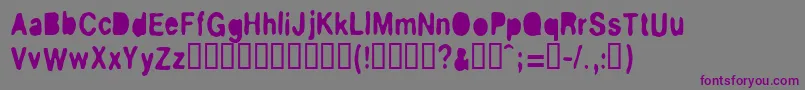 BluestuffBouchГ©e Font – Purple Fonts on Gray Background
