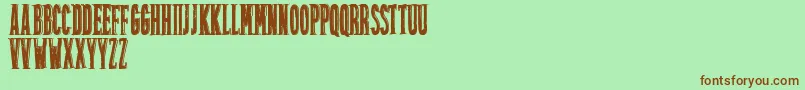 Friztontattoo Font – Brown Fonts on Green Background