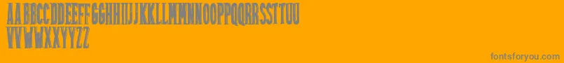 Friztontattoo Font – Gray Fonts on Orange Background