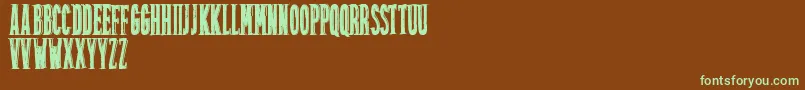 Friztontattoo Font – Green Fonts on Brown Background