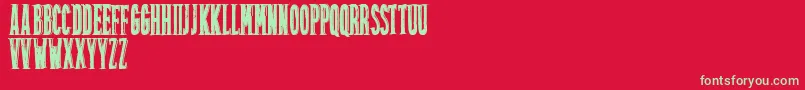 Friztontattoo Font – Green Fonts on Red Background