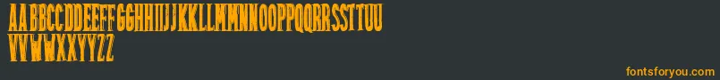 Friztontattoo Font – Orange Fonts on Black Background