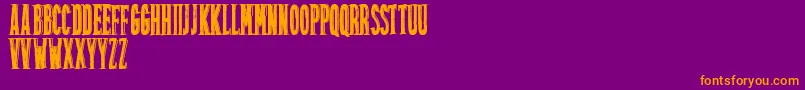 Friztontattoo Font – Orange Fonts on Purple Background