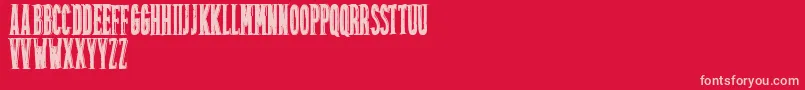 Friztontattoo Font – Pink Fonts on Red Background