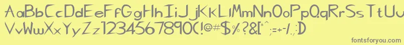More about GregorianhtNormal Font GregorianhtNormal Font – Gray Fonts on Yellow Background